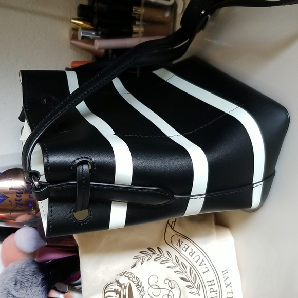 Lauren Ralph Lauren white and black cross body bag - Picture 4 of 5